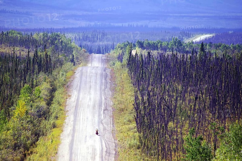 Cyclist on track