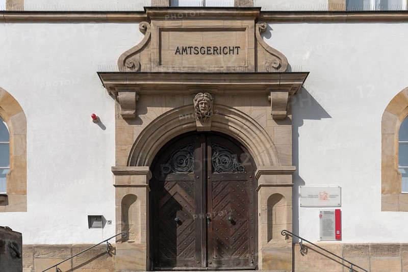 Entrance portal of the district court