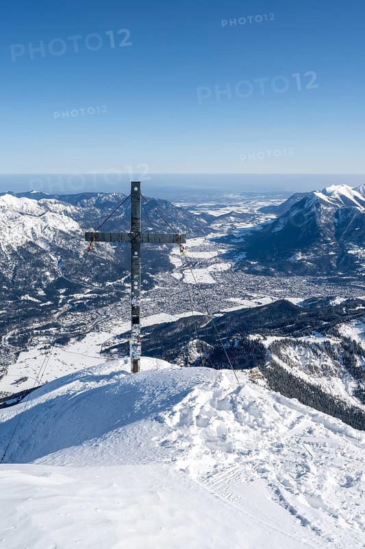 Alpspitz summit with summit cross