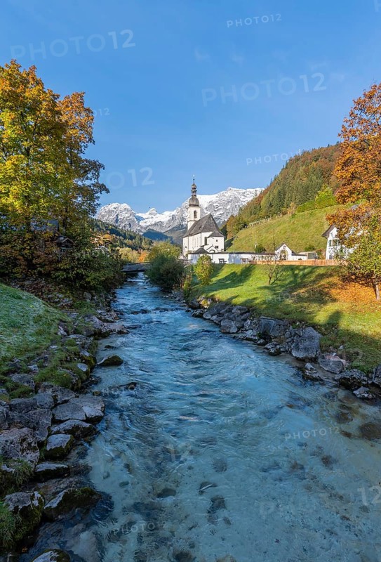 Parish church St. Sebastian with Ramsauer Ache