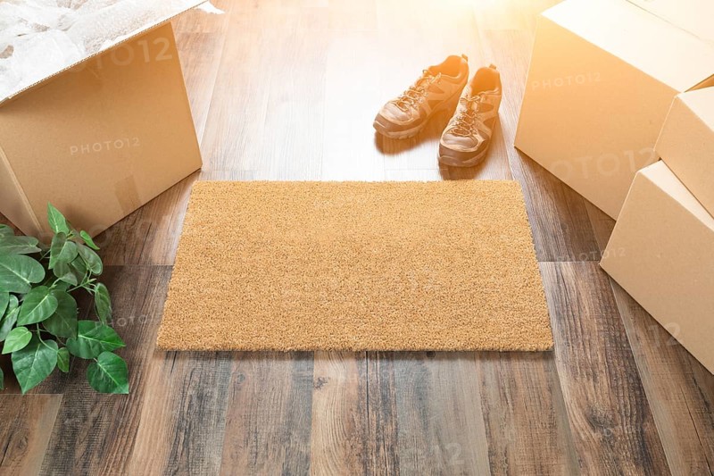 Blank welcome mat