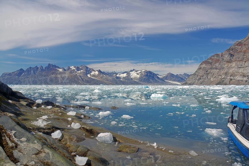 View over drift ice
