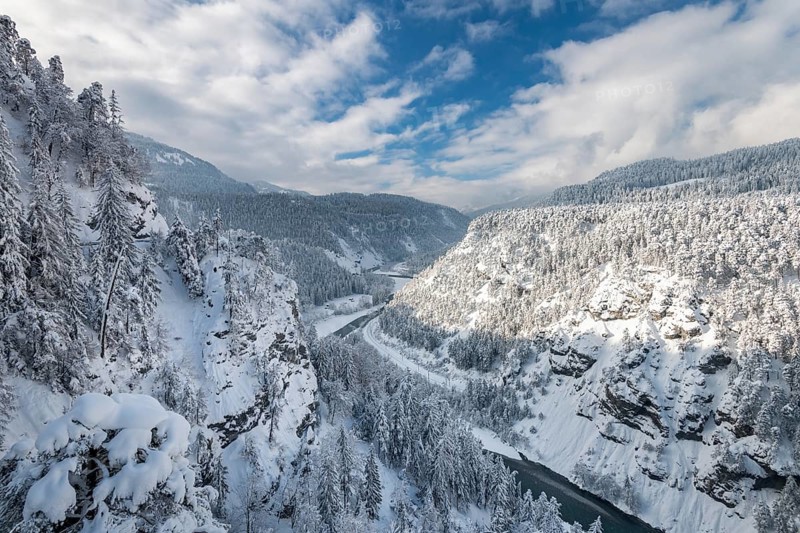 Ruinaulta or Rhine Gorge