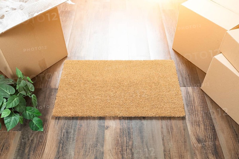 Blank welcome mat