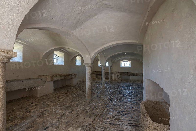 Horse stable in a historical farmhouse 18th century