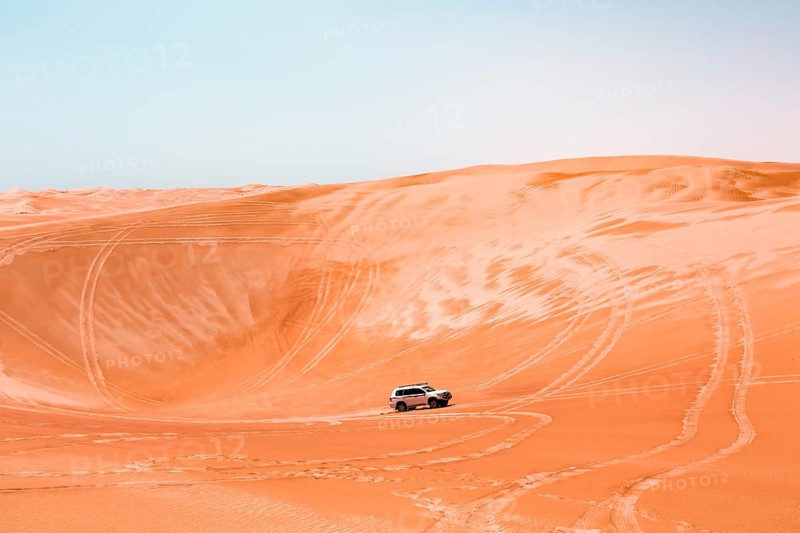 SUV in the desert