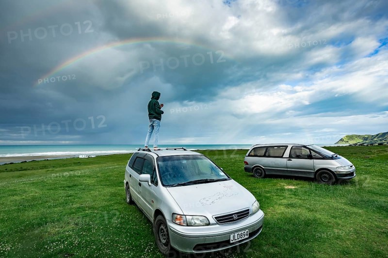 Rainbow at beach