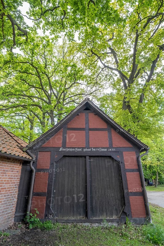 Fire engine house in the round village Satemin
