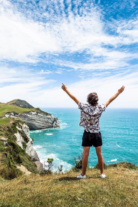 Guy at a cliff