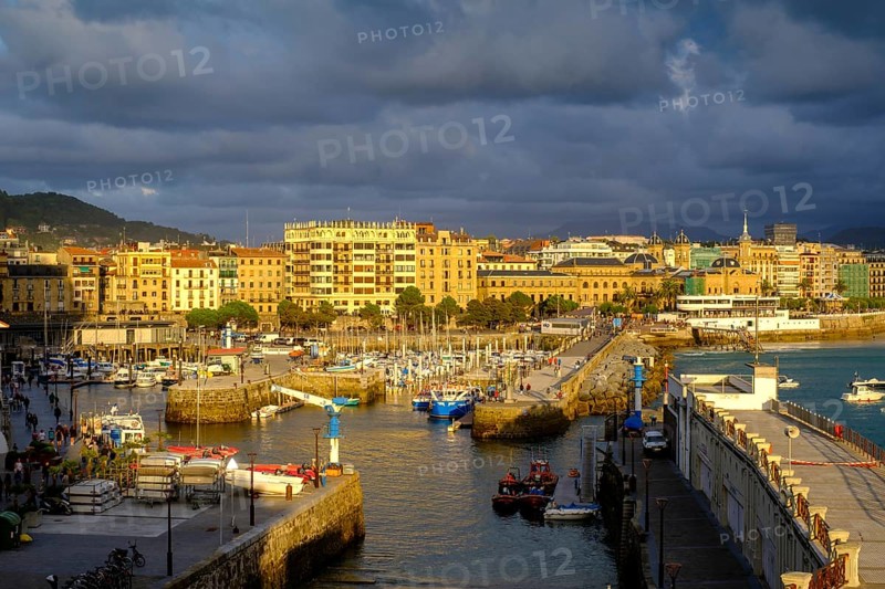 Abendstimmung an der Bucht La Concha