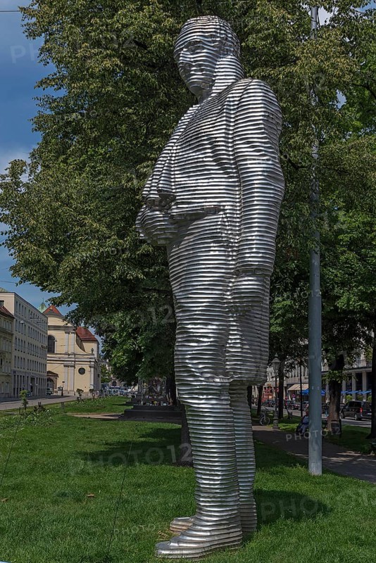 Aluminium statue of Joseph Graf von Montgelas