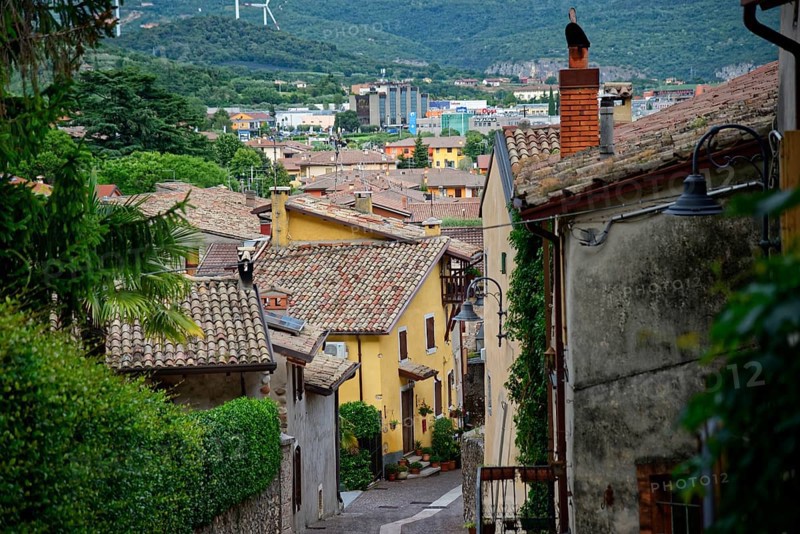 Small village Affi south-east of Lake Garda