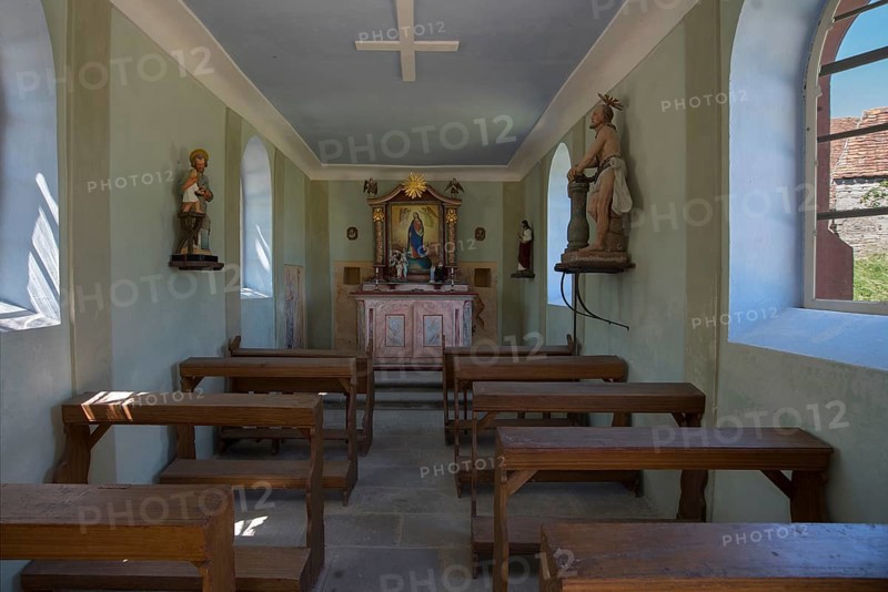 Interior of the chapel from 1861