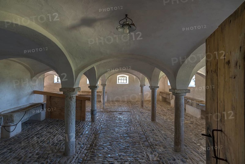 Horse stable in a historical farmhouse 18th century