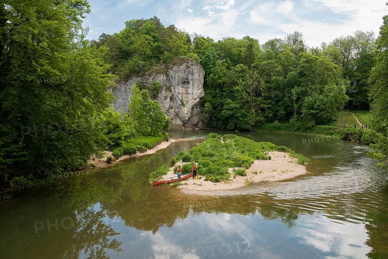 Paddler at the Amalienfelsen