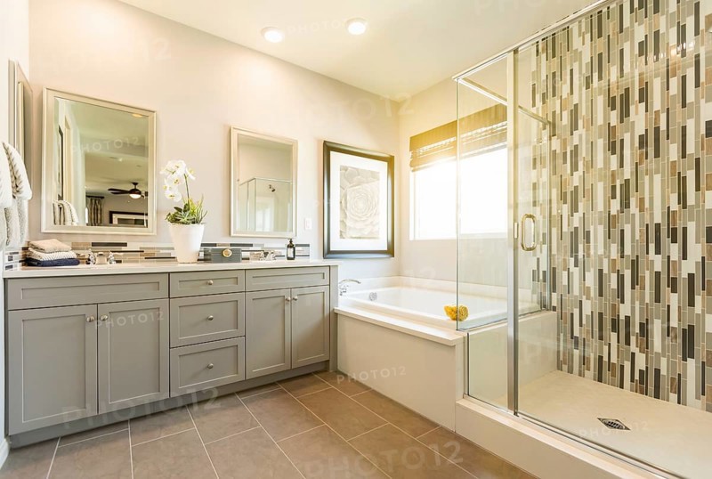 Beautiful custom master bathroom