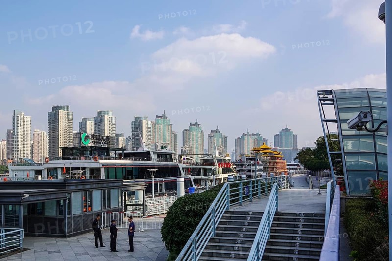Boat pier on the Huangpu River