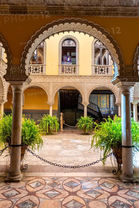 Courtyard with Roman mosaic