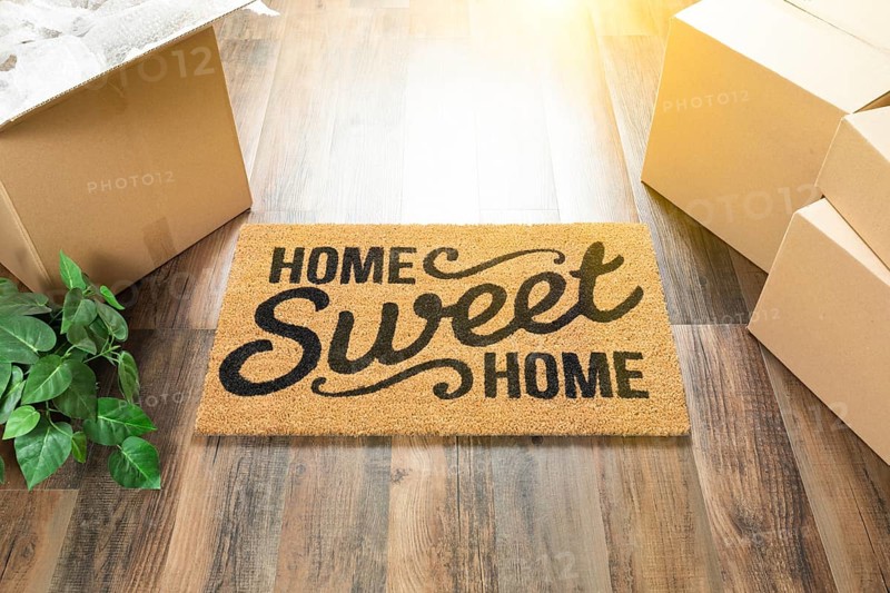 Home sweet home welcome mat