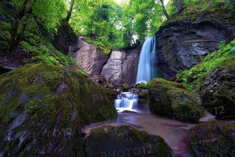 Muelibach with waterfall