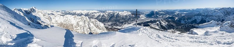 Alpspitz summit with summit cross