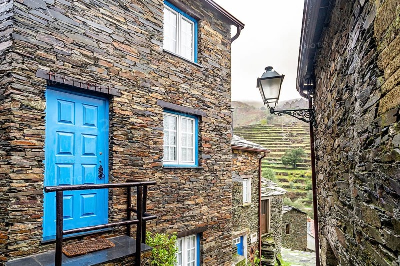 Amazing old village with schist houses