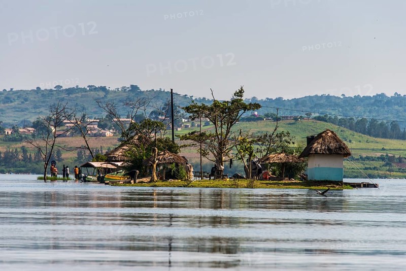 Little island at the source of the Nile