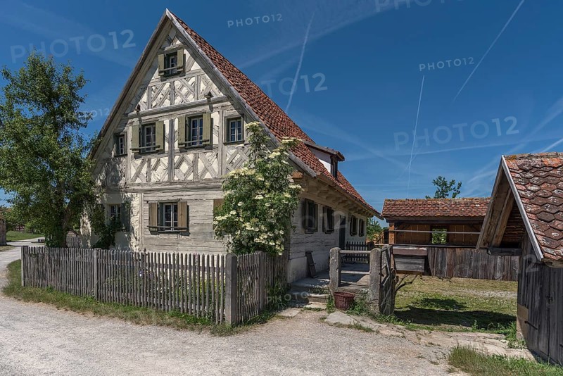 Historic farmhouse with farm garden built in 1711