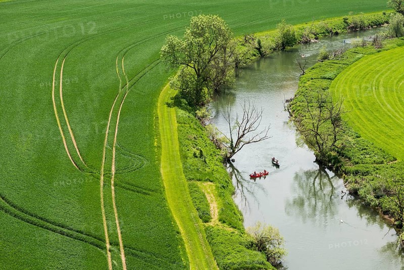 Paddler on the Danube