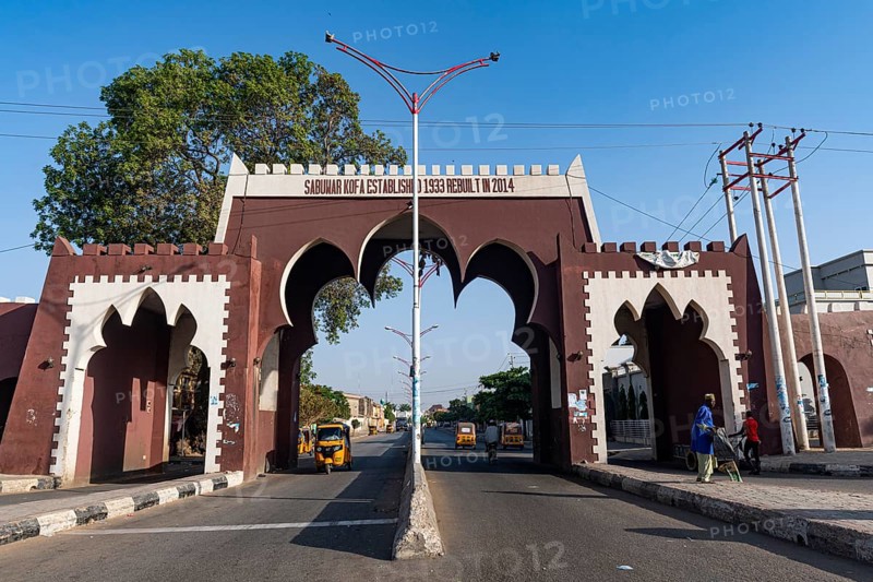 Restored gate in the old town of Kano