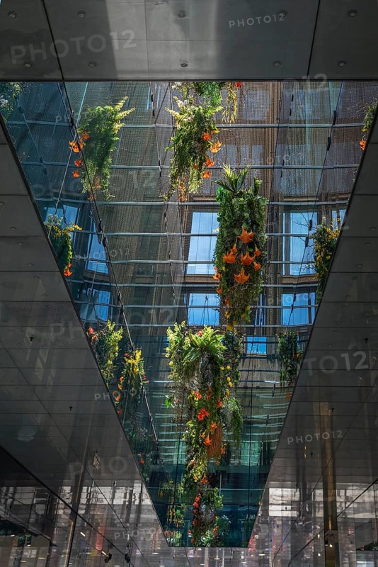 Flower decoration in the shopping arcade Fuenf Hoefe
