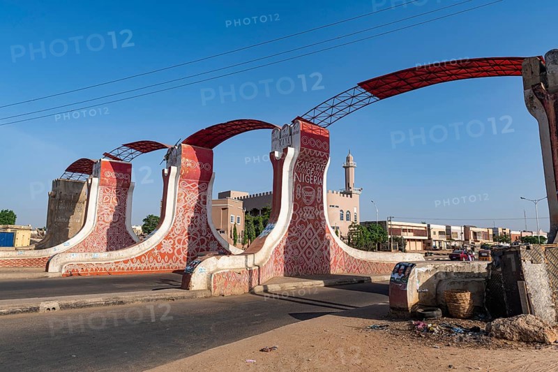Restored gate in the old town of Kano