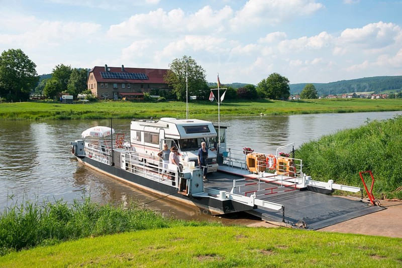 Weser ferry on Weser