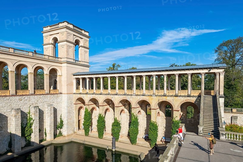 Colonnades and observation tower