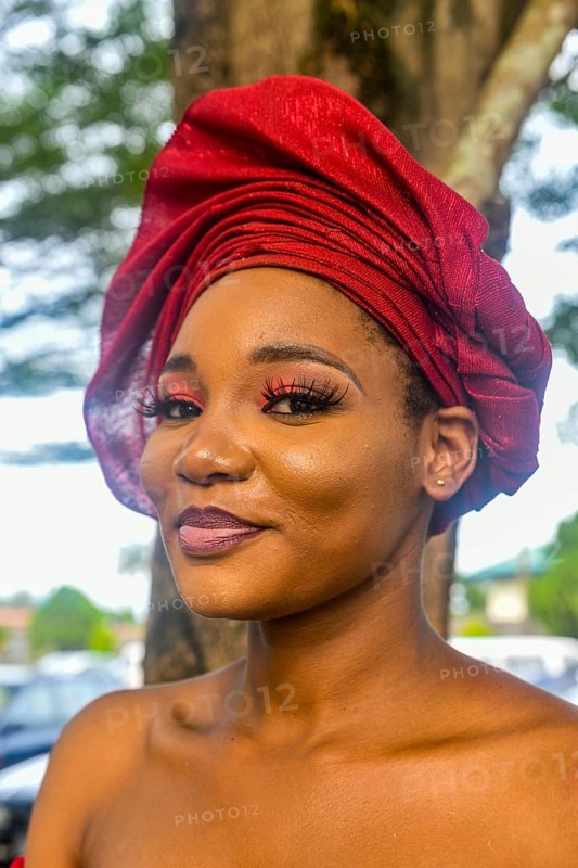 Beautiful dressed local nigerian woman