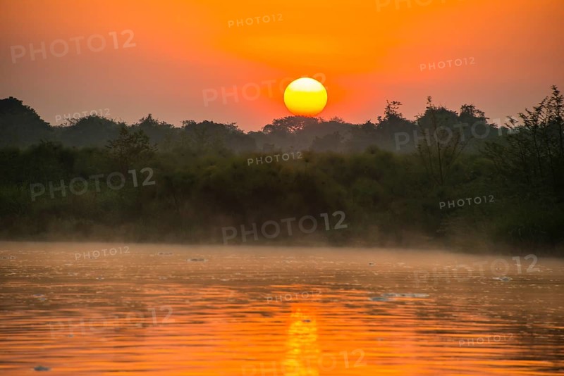 Sunrise over the Nile in the Murchison Falls National Park