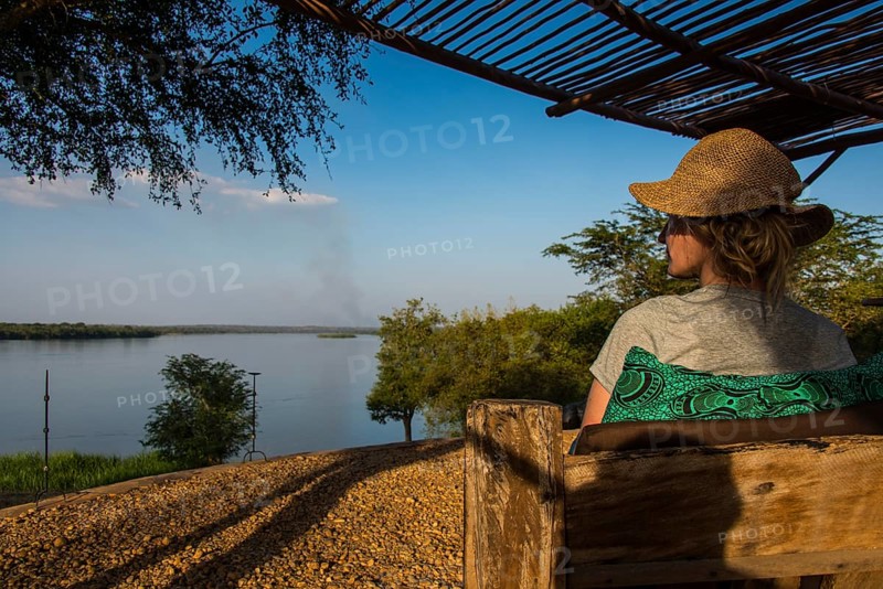 Tourist overlooking the Nile