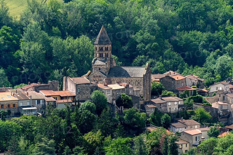 View of the Romanesque Notre-Dame de Saint-Saturnin church