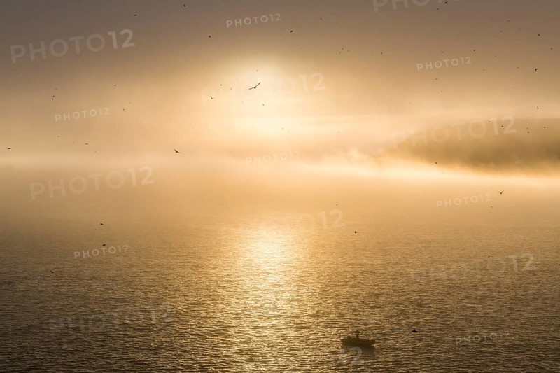 Zodiac in moody backlight before Skala Rubini or Rubini rock