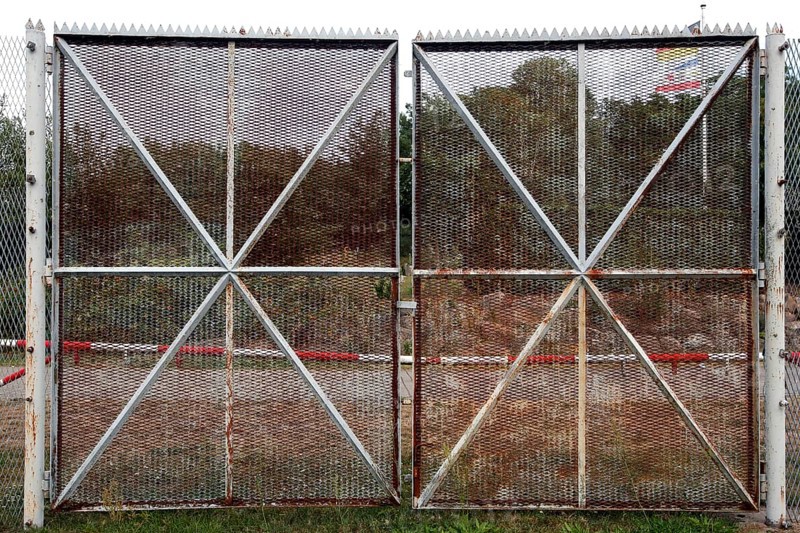 Gate of the border fence