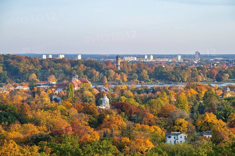 View from the Belvedere on the Pfingstberg to Berliner Vorstadt