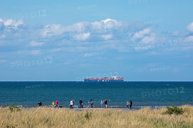 Container ship off Puttgarden