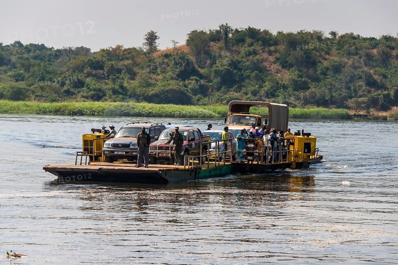 Ferry over the Nile in the Murchison Falls National Park