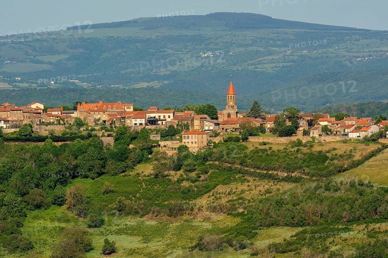 View of the village of Nonette near the town of Issoire