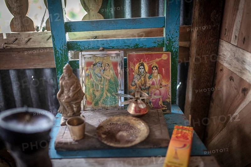 Prayer pictures with Hindu goddesses