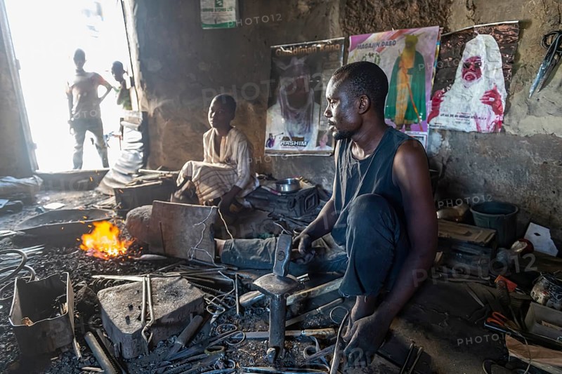 Metal workers in the bazaar