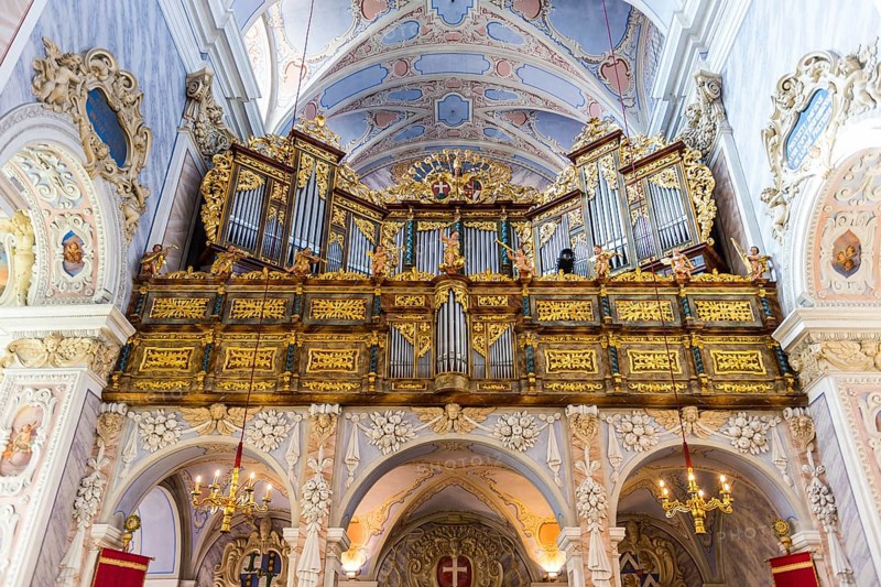 Organ in the church in Goettweig abbey