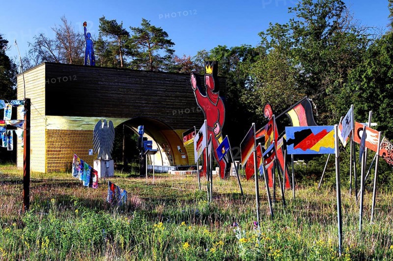 German Unity Sculpture Park at the former Henneberg-Eussenhausen border crossing