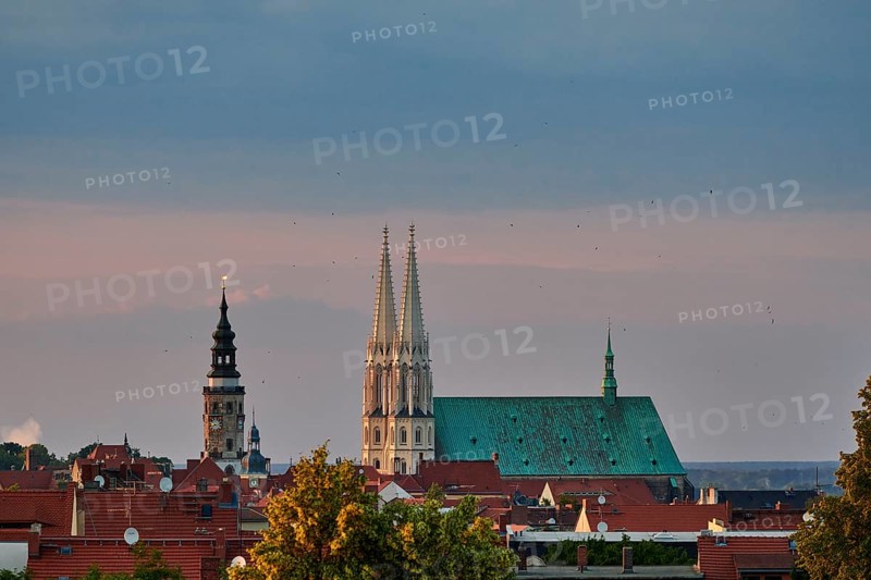 Parish church St. Peter and Paul and town hall tower