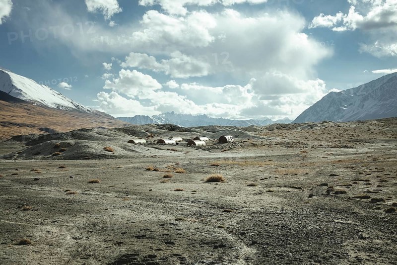 Abandoned Soviet Red Army fuel depot from the years of the war between the Udssr and Afghanistan
